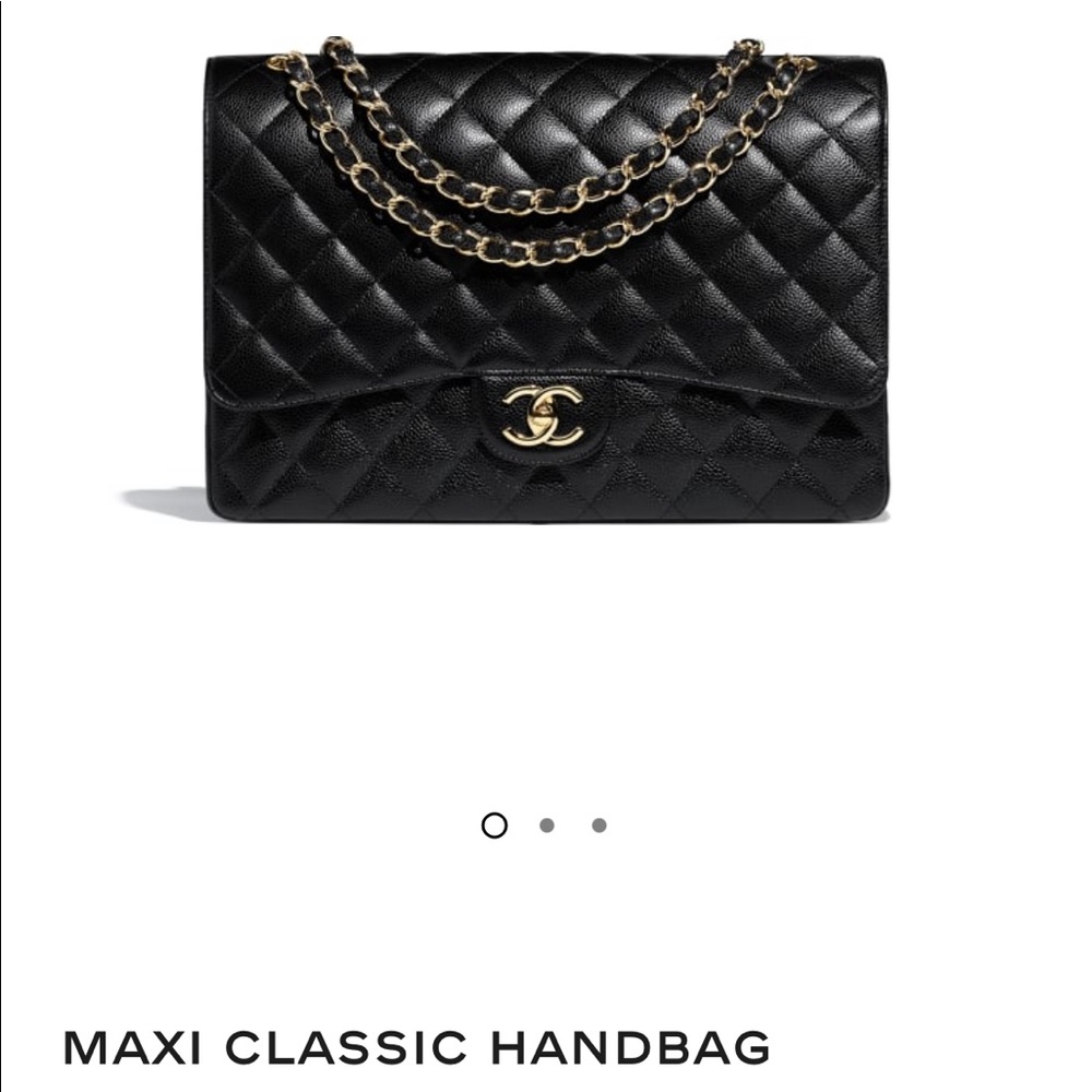 **AUTHENTIC CHANEL MAXI HANDBAG** - Picture 14 of 16